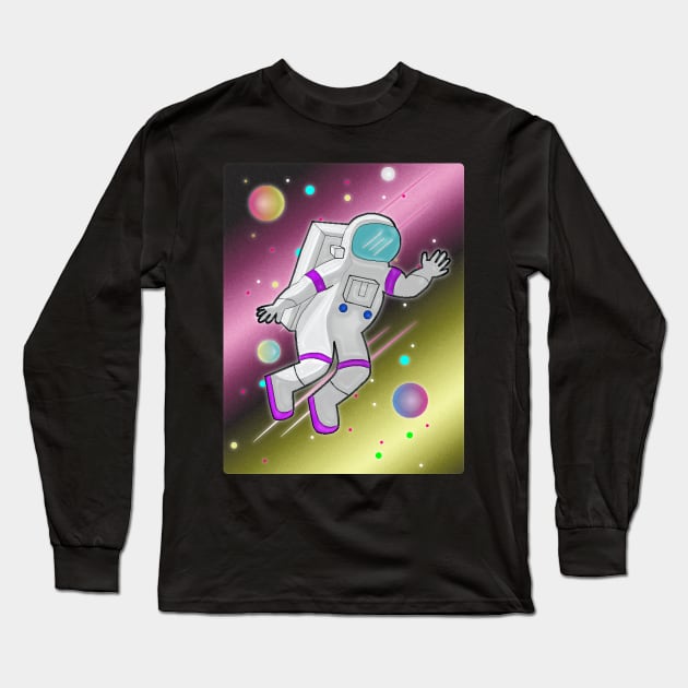 Astronaut Long Sleeve T-Shirt by BoonieDunes